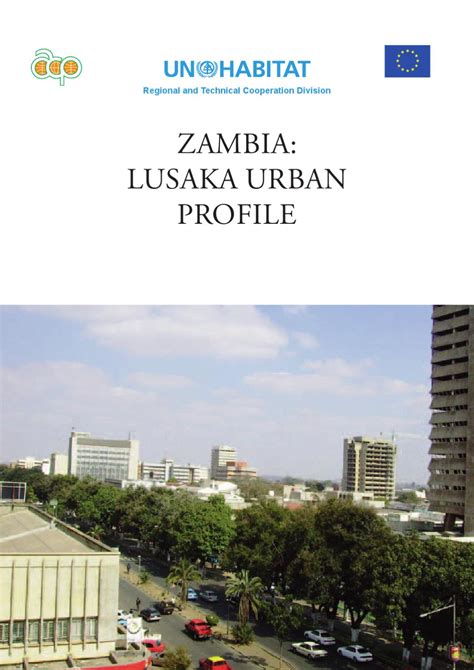 Zambia Lusaka Urban Profile By Un Habitat Issuu