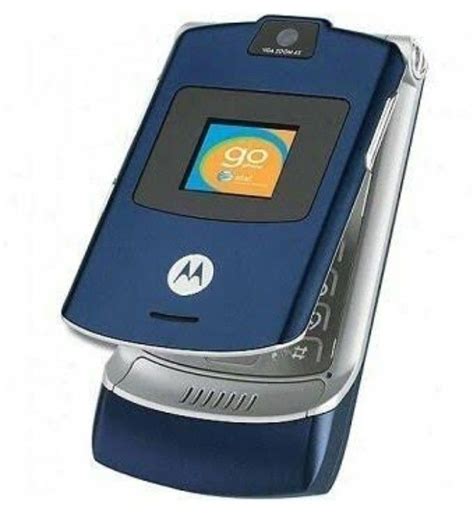 Motorola Razr V3i Blue Edition Flip Mobile Vintage Phones Available