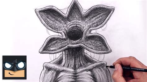 How To Draw Demogorgon Stranger Things Sketch Art Lesson Step By