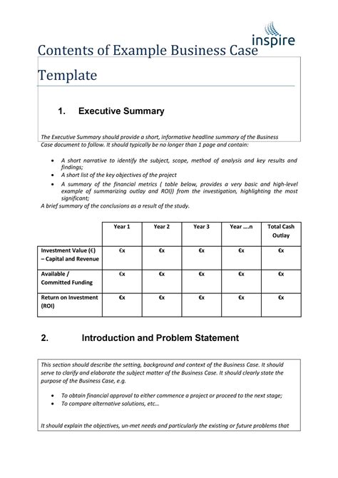 30 Simple Business Case Templates And Examples Template Lab