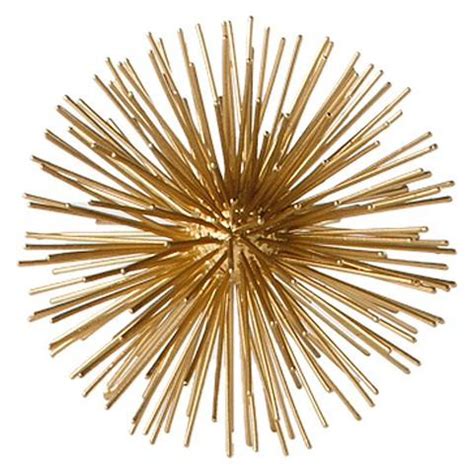 Available in gold, silver or bronze, this set of 4 balls is designed with glass mosaic which then makes it easier to bounce light around the room. Gold Small Spike Décor Sphere