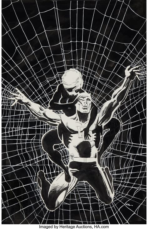 Frank Miller Daredevil 188 Black Widow Cover Original Art Marvel