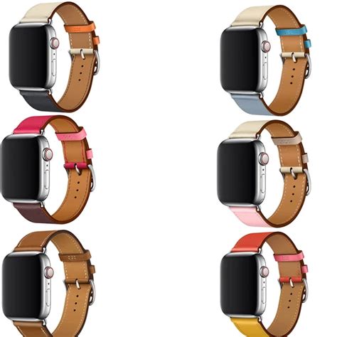 Series 4321 Genuine Leather Loop For Iwatch Strap For Apple Watch