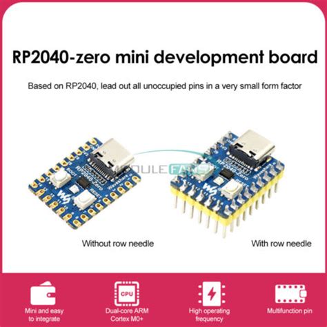 Raspberry Pi Rp2040 Zero Microcontroller Pico Development Board Rp2040