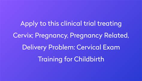 Cervical Exam Training For Childbirth Clinical Trial 2024 Power
