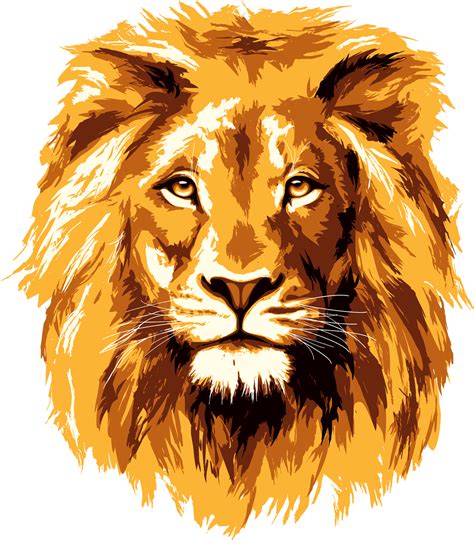 Download Lion Face Logo Png Lion Head Transparent Background Clipart