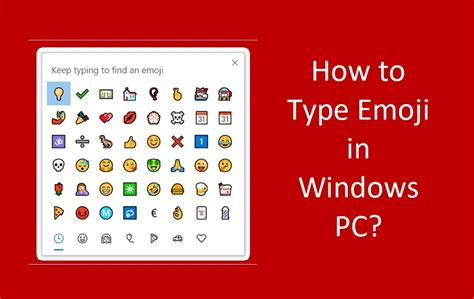 How To Type Emoji On Pc