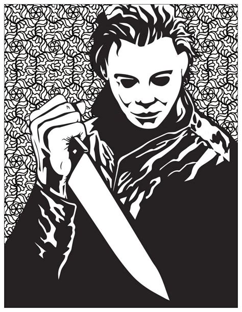 Michael Myers Coloring Pages At Free Printable