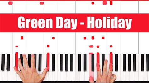 Holiday Green Day Piano Tutorial Easy Chords Youtube