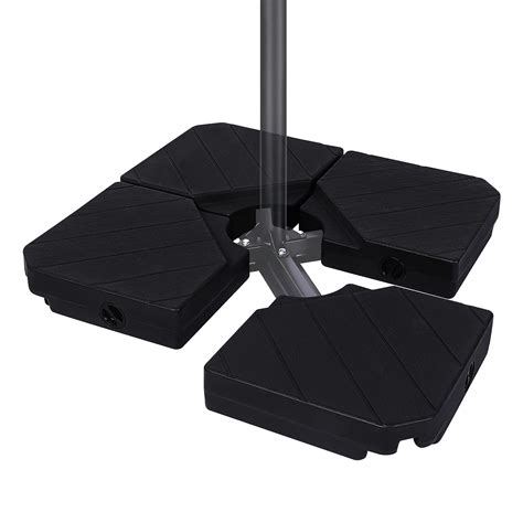 Buy Fruiteam Cantilever Offset Patio Umbrella Base Square Stand Compact Base Clearance 4 Piece