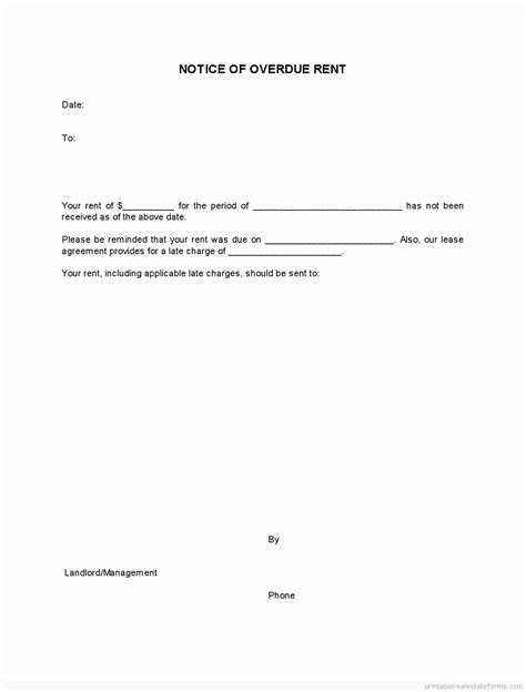 Late Rent Notice Template Best Of Free Printable Late Rent Notice Template Pdf & Word | Late 