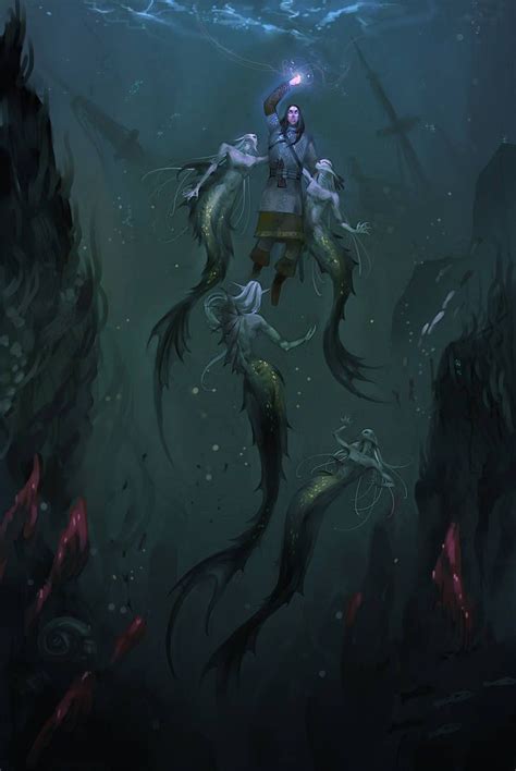 Dark Mermaid Artwork