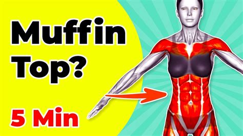 try this 5 min muffin top workout at home to get rid of love handles youtube