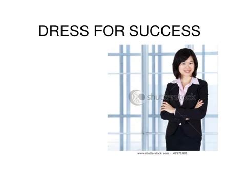 Ppt Dress For Success Powerpoint Presentation Free Download Id3879616