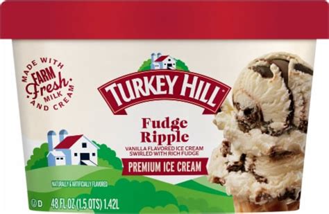 Turkey Hill Fudge Ripple Ice Cream 48 Fl Oz Smiths Food And Drug