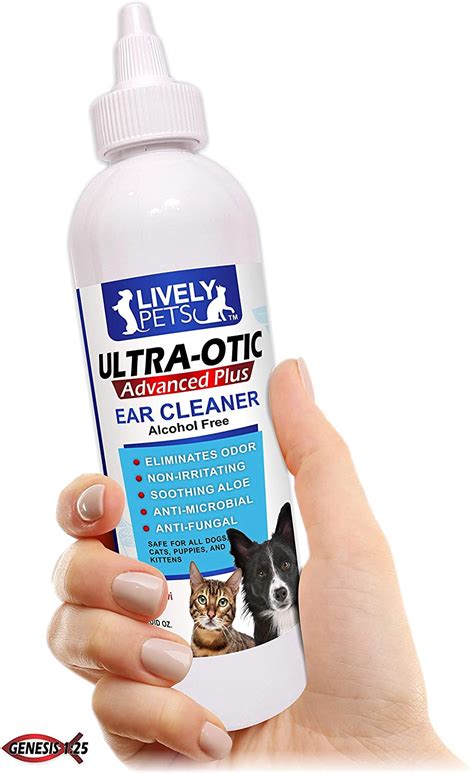 Lively Pets Dog Ear Cleaner And Ear Infection Treatment Ear Mites