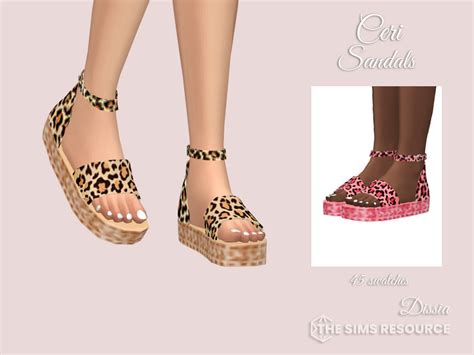 The Sims Resource Ceri Sandals The Sims Sims 4 Teen Sims 4 Cas