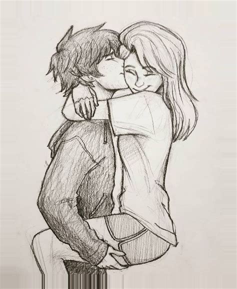 Unique Sweet Couple Drawing Sketch For Beginner Sketch Art Drawing