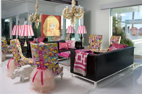 barbie s living room at her real malibu dream house decorated by jonathan adler fashionwindows