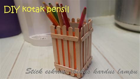 Cara Membuat Tempat Pensil Dari Bambu Yg Mudah