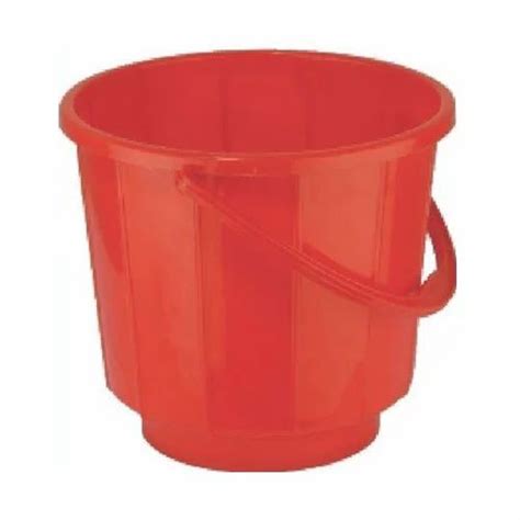 Swati Plastic Red Bucket Capacity 10 15 Ltr At Rs 29 In Loni Id