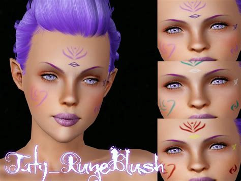 My Sims 3 Blog Hair Retextures And Makeup By Taty86