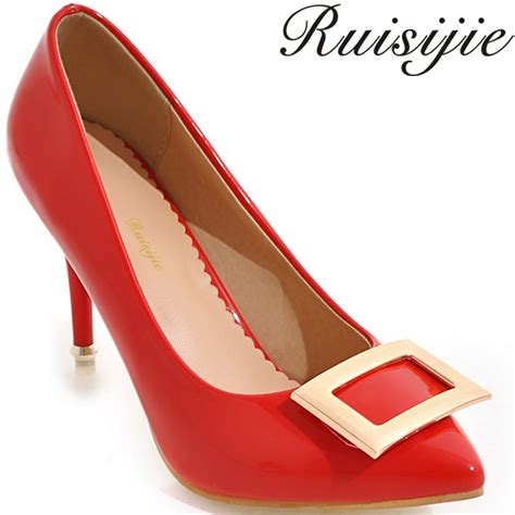 Ruisijie New Style Fashion High Heel Autumn And Spring Party Appointment Shallow Mouth Fashion