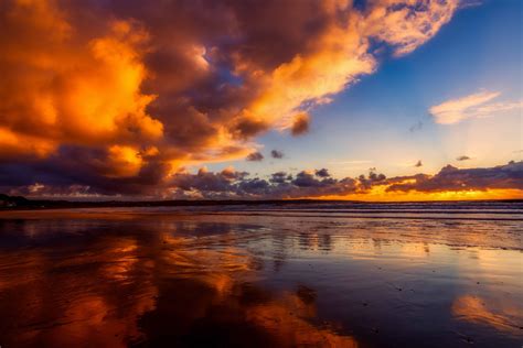 Free Photo Ocean Sunset Abstract Sunlight Scene