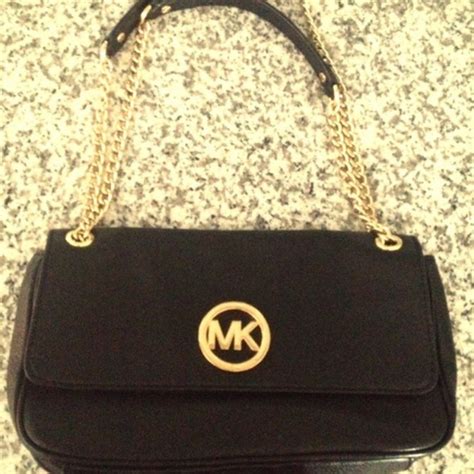Michael Kors Black Purse With Gold Chain Shoes Sz 8 Marwood