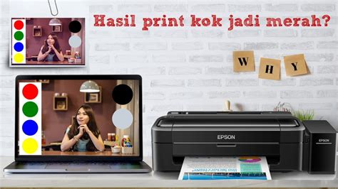 Setting Printer Epson Warna Tinta Kemerahan Youtube