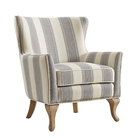 Dorel Living Dotty Gray Upholstered Accent Chair Fh7903 Gr The Home Depot