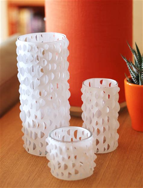 Diy Cut Paper Candle Holders How About Orange