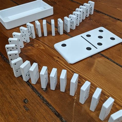 Download Stl File 3d Printed Dominoes Set With Large Domino Carrying