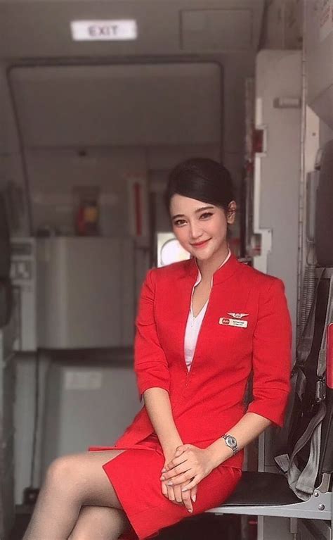 exotic women beautiful asian women ulzzang fashion asian fashion air hostess uniform kathy