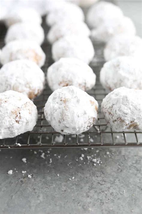 easy snowball cookies recipe erin lives whole