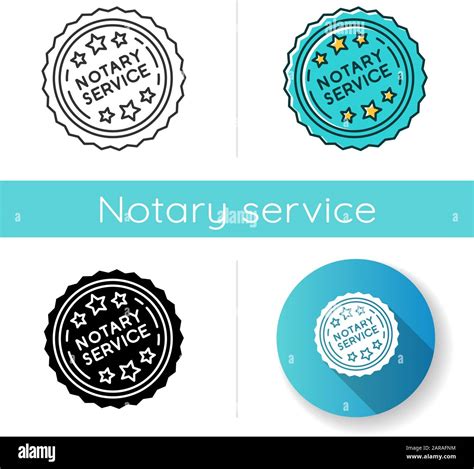 Notary Services Stamp Mark Icon Apostille And Legalization