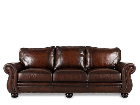 Bernhardt Leather Sofa Mathis Brothers