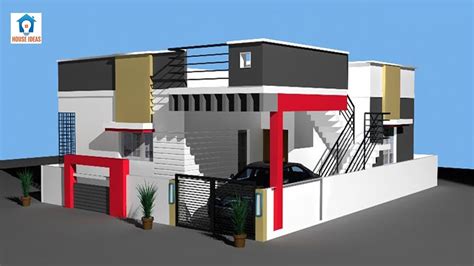 2bhk Small House Front Elevation 3d Designs Individual House Front