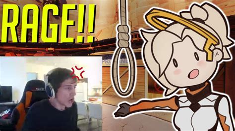 Xqc Rages At Mercy Main Overwatch Wtf Funny Moments