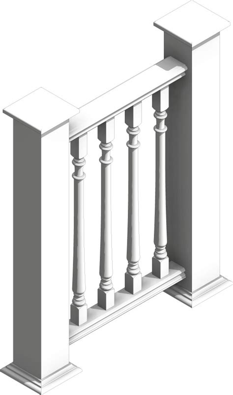 Download railing revit families for free with bimsmith. Free Railings Revit Download - Hampton Turned 1 Baluster ...