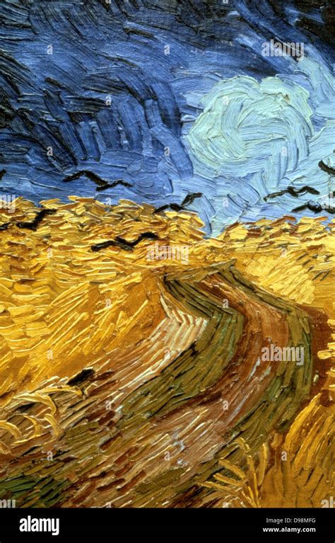 Crows Over Wheatfield 1890 Detail Oil On Canvas Vincent Van Gogh