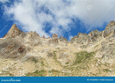 Rocky Mountain Peaks And Clouds Stock Photo Image Of Clouds