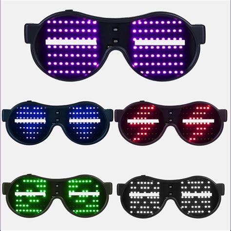 led luminous glasses led glowing glasses light up eyeglasses with flashing neon for bar night