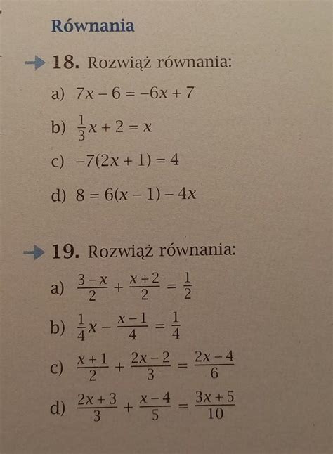 Rozwiąż Równania X+6/2=4/3 - rozwiąż równania:Załącznik na teraz - Brainly.pl