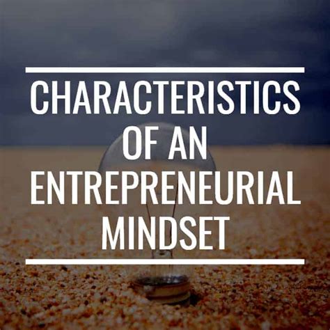 The 12 Characteristics Of An Entrepreneurial Mindset