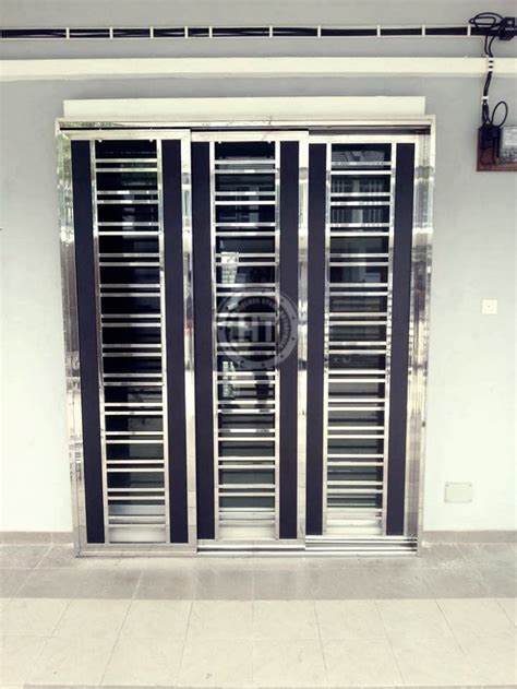 Designed for large and heavy elements. Grille Door Melaka & Awning