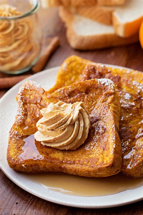 Pumpkin French Toast With Whipped Pumpkin Butter Life