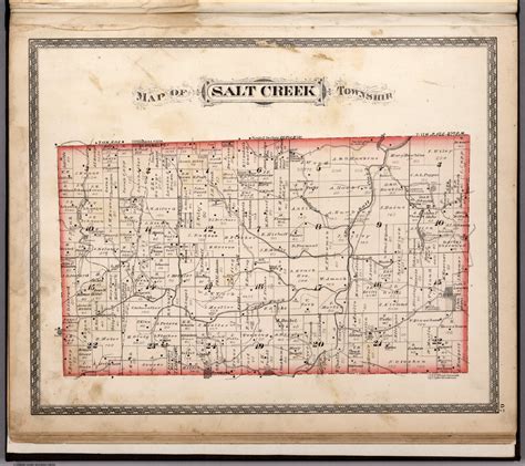 Map Of Salt Creek Township Beers Jh And Co Free Download Borrow And Streaming