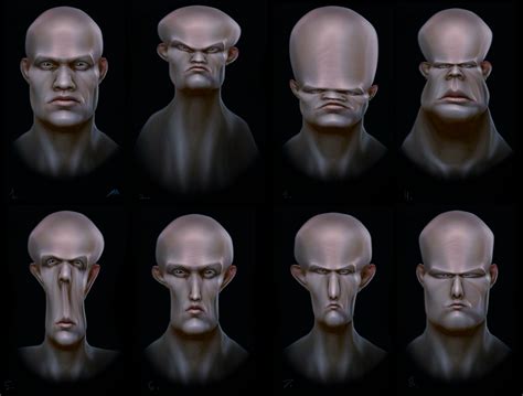 Human Stylized Head Bust Base 3d Model Cgtrader