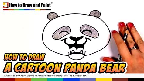 How To Draw A Panda Bear Face Cartoon Step By Step Cute Panda Bear